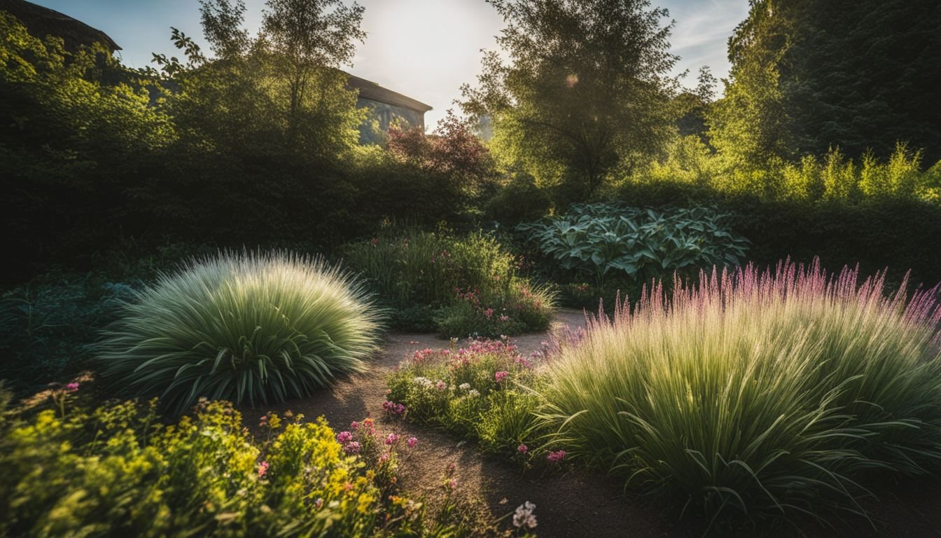 A photo of vibrant garden with healthy Chalk Stick Plants.