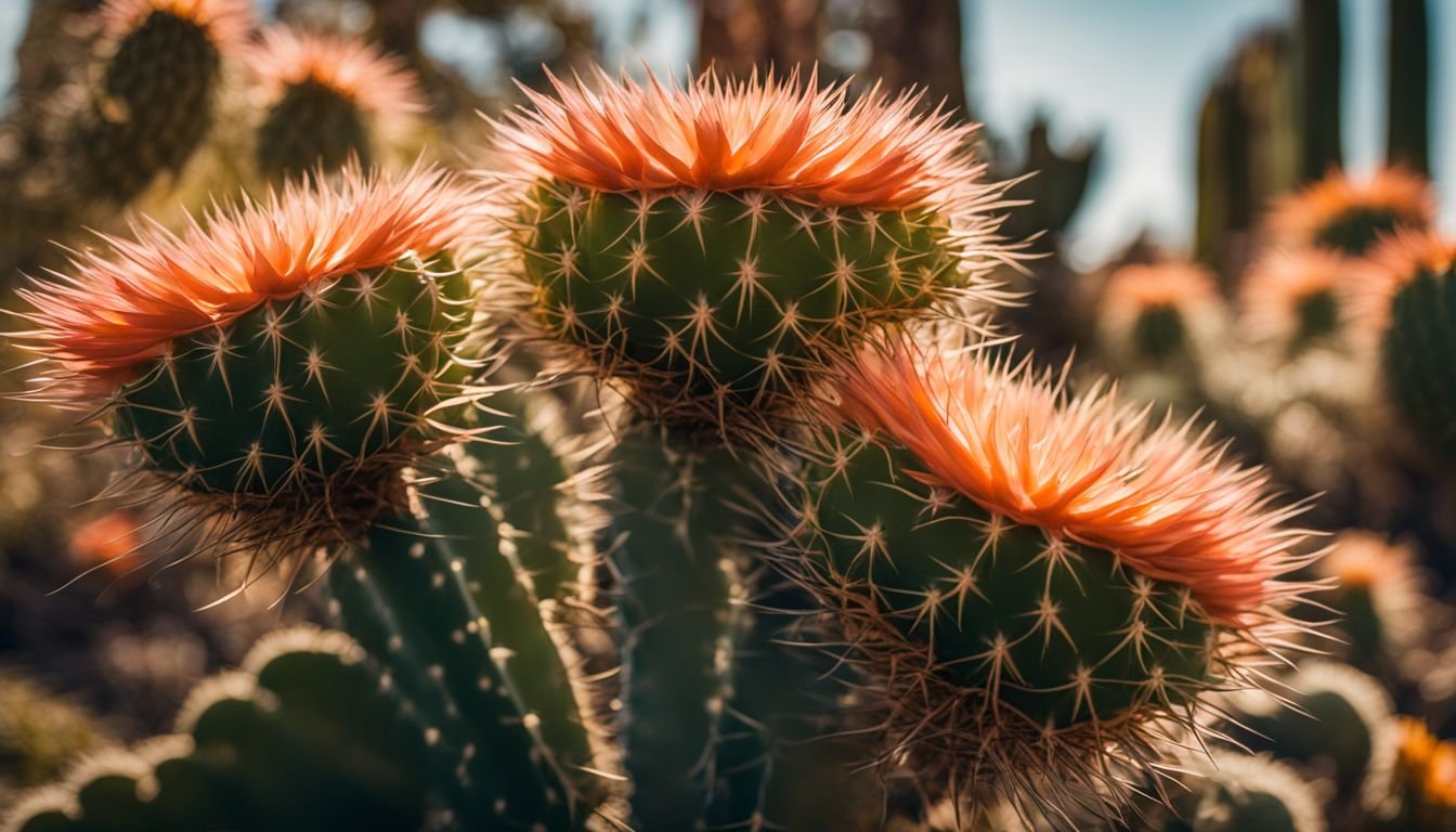 The Monkey Tail Cactus in a garden with varying styles and outfits.