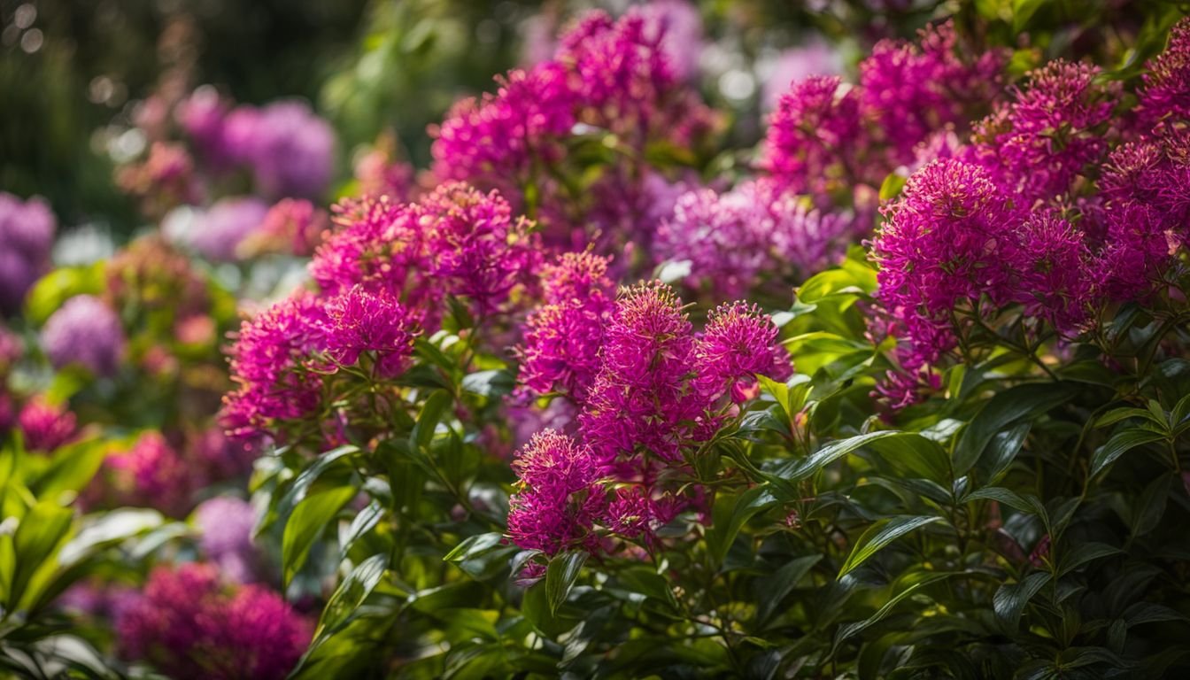 A photo of blooming Trachelospermum Asiaticum in a well-maintained Australian garden.