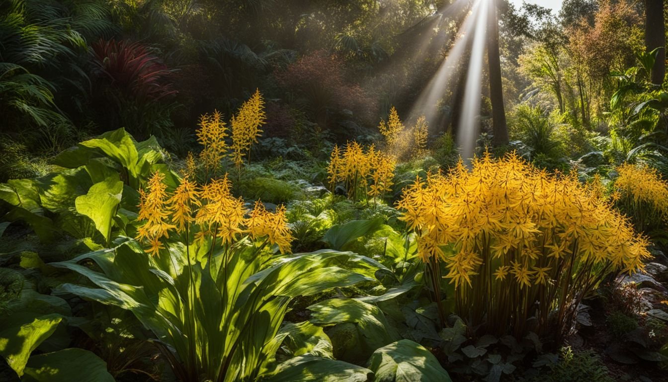 Ligularia Dentata Reniformis thriving in lush Australian garden.