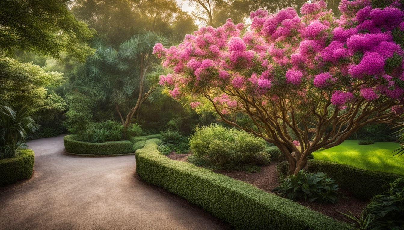 A vibrant Murraya bush in full bloom against a lush garden backdrop.