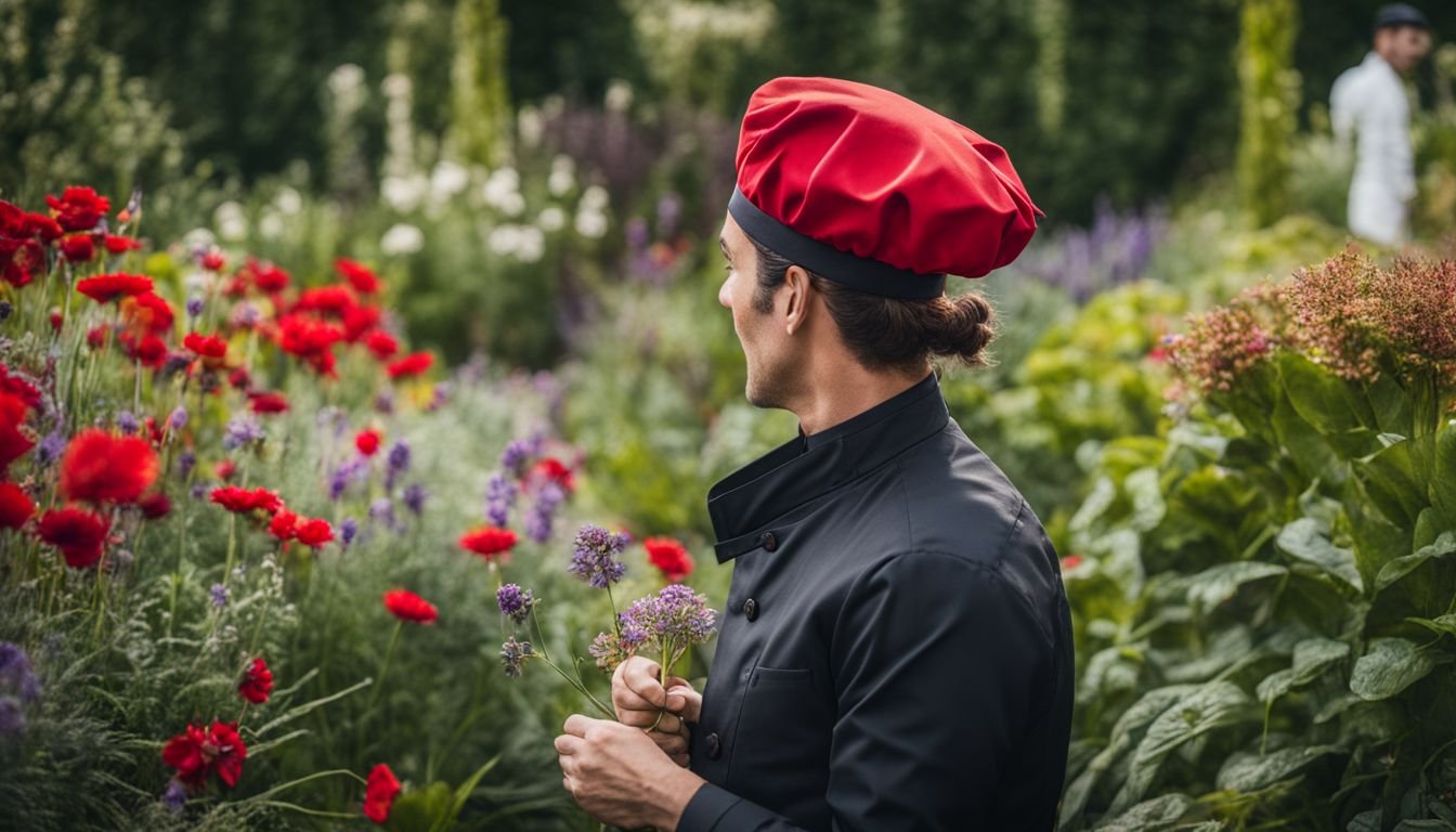 A photo of Chefs Hat Correa in a vibrant garden.