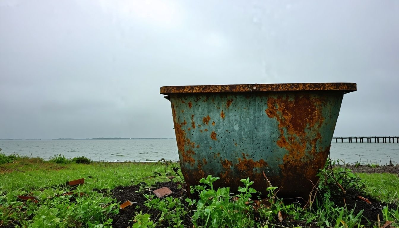 A strong planter withstanding a harsh storm in 2019.