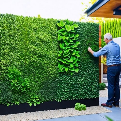 Create a Stunning Fake Wall Garden for Your Outdoor Space