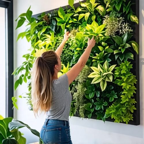 Creating a Stunning Vertical Garden with Artificial Plant Panels in Australia