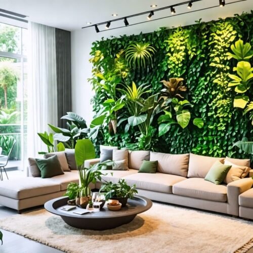 How to Create a Stunning Artificial Plants Wall in Your Indoor Space