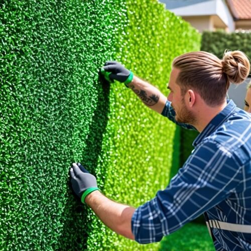 How to Create a Stunning Green Artificial Wall for Your Outdoor Space