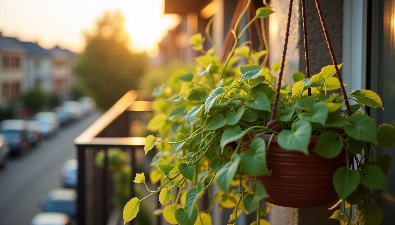 A healthy DIY preppy vine thrives on an Australian balcony.