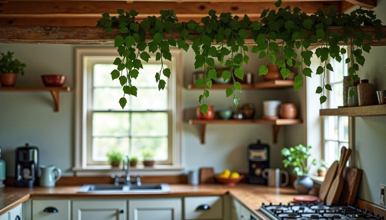 The Kurrajong Farmhouse kitchen is charming with vintage decor.